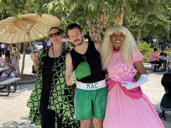 Cosplayers at Moore Square Park