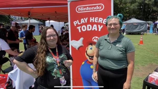 Kayla and Casey with Nintendo