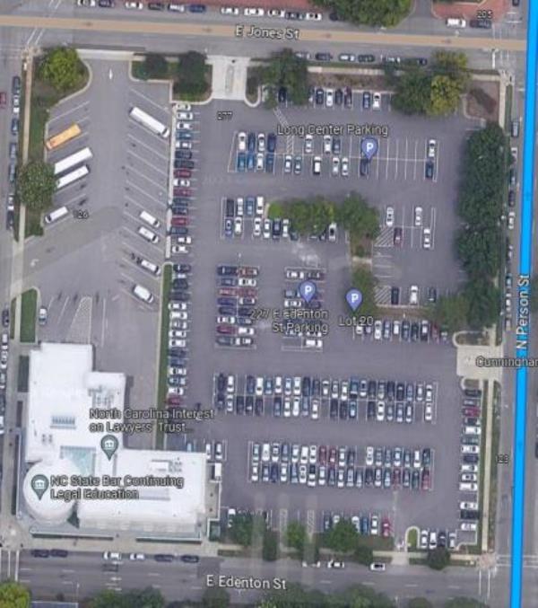 Overhead view of the modern day site of Raleigh's lost castle.