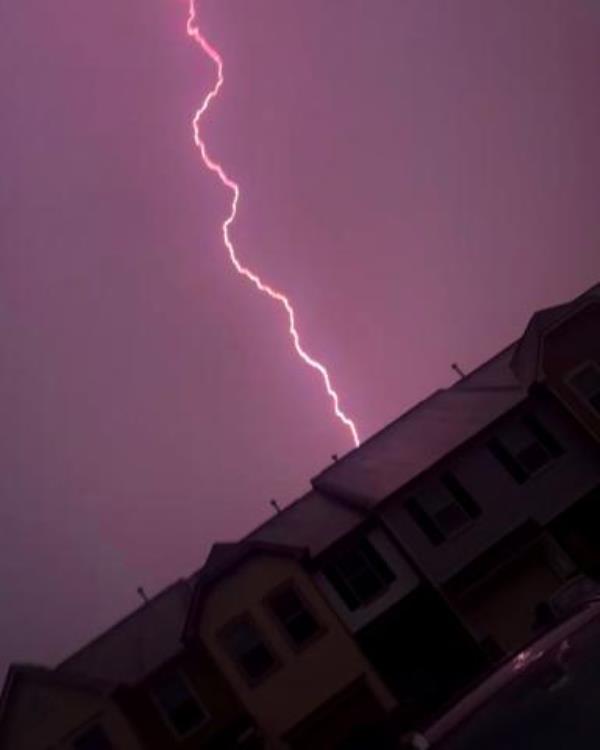 Rolesville NC Lightening Strike 