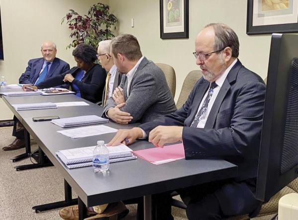 Butch Antolini, executive director of the West Virginia Public Broadcasting, attends a West Virginia Educatio<em></em>nal Broadcasting Authority meeting in Charleston, W.Va., in December 2021. Antolini announced his resignation in a letter on Friday, Aug. 11, 2023. (Steven Allen Adams/News and Sentinel via AP)